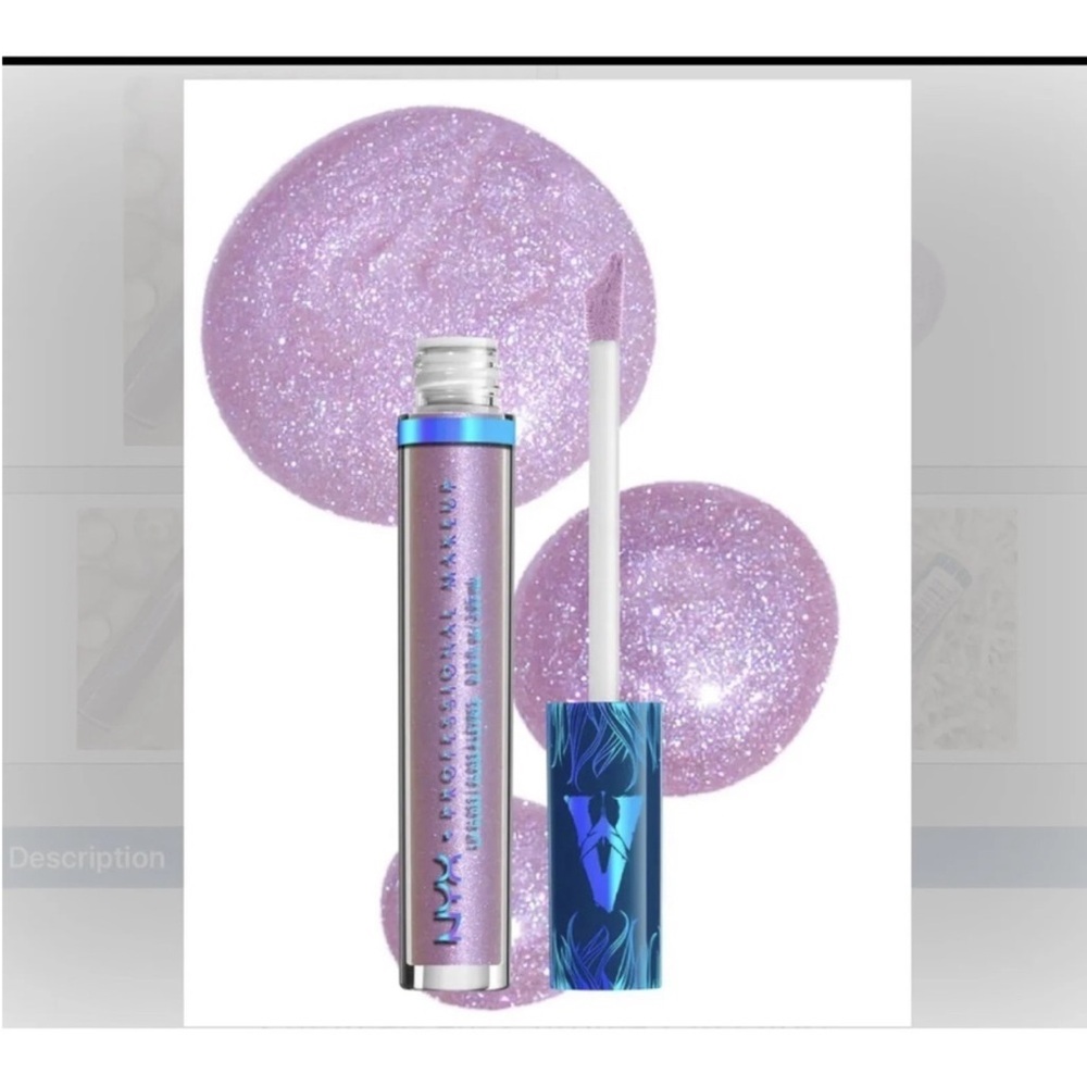 New NYX Avatar Biolume Glow APLG02 Holographic Lip Gloss .10 oz Full Size